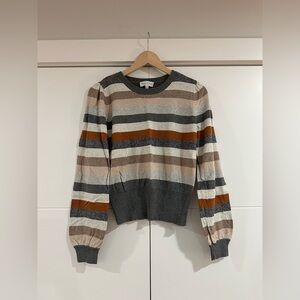 MICHAEL STARS Bell Striped Women's Sweater, size M